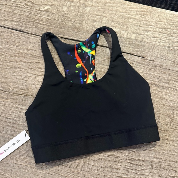 Terez Splatter Paint Reversible Sports Bra. - Picture 10 of 11